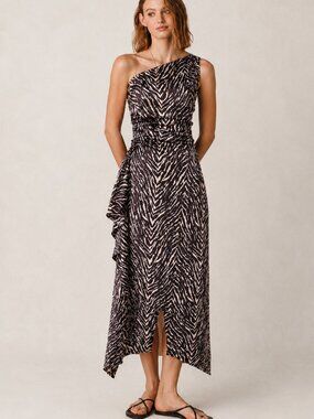 Urban Outfitters DRESS FORUM Zebra Print Maxi Dress NWT